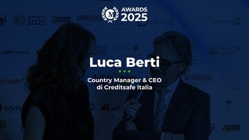 Luca Berti, CEO e Country Manager di Creditsafe Italia, ai Money Awards 2025