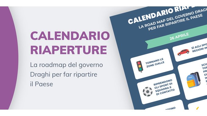 Calendario riaperture: cosa e come riapre dal 26 aprile