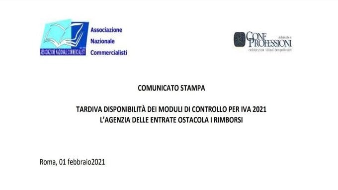 Rimborso IVA 2021 e i ritardi delle Entrate sui moduli di controllo
