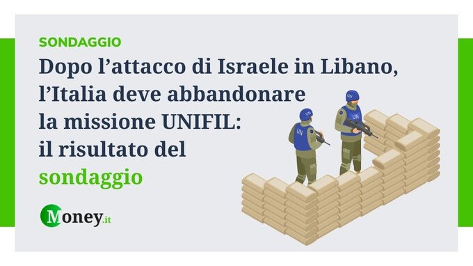 Dopo l'attacco di Israele in Libano l'Italia deve abbandonare la missione Unifil. Il risultato del sondaggio