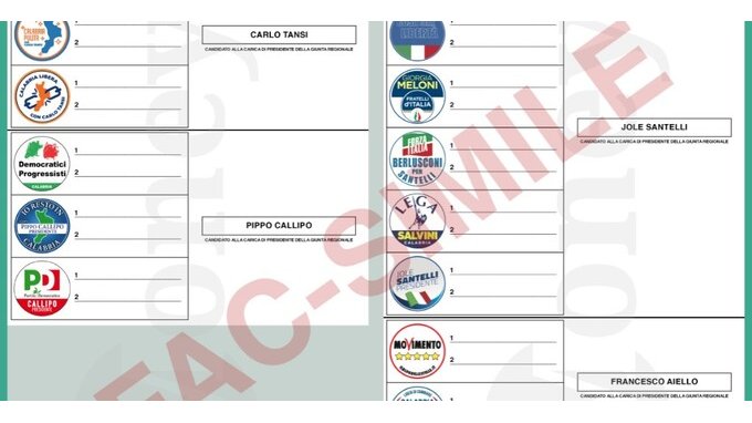 Elezioni regionali Calabria, come si vota? Fac-simile scheda. VIDEO