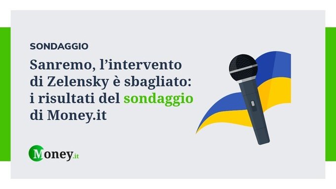 Sanremo, l'intervento di Zelensky è sbagliato: i risultati del sondaggio