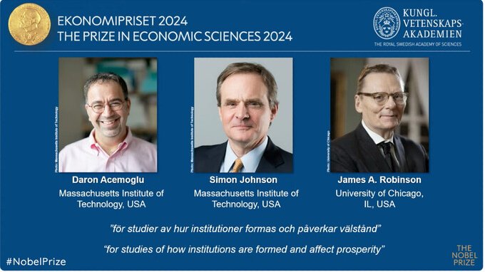 Chi sono Daron Acemoglu, Simon Johnson, e James A. Robinson, premio Nobel per l'economia 2024
