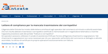 Lettere di compliance scontrino elettronico, la risposta delle Entrate