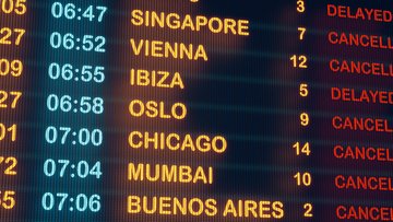 Due aeroporti europei chiusi e tutti i voli sono stati cancellati
