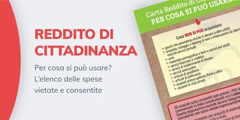 Reddito di cittadinanza: elenco spese vietate e consentite