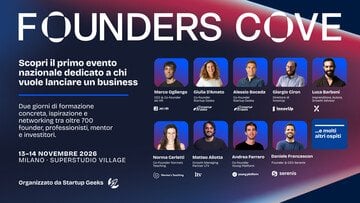 Founders Cove, arriva l'evento per chi vuole fare impresa (e non sa da dove iniziare)