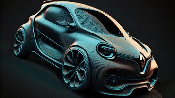 Renault Twingo: una nuova showcar frutto dell'intelligenza artificiale e umana