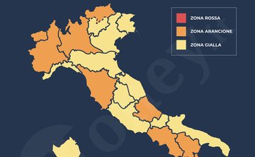 Regioni zona arancione e gialla dal 13 dicembre: nuova mappa e misure restrittive