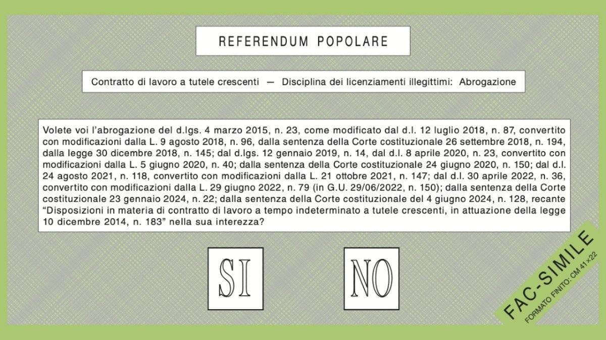 non ritirare la scheda referendum