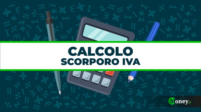 Calcolo scorporo Iva con esempio numerico