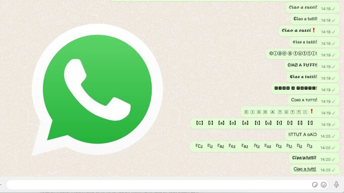WhatsApp: come inviare messaggi con lettere diverse senza installare nulla