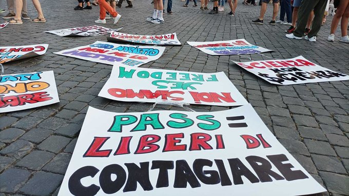 Manifestazione no green pass a Roma sabato 20 novembre: orari, chiusure stradali e deviazioni dei bus