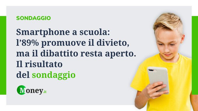 Smartphone a scuola: l'89% promuove il divieto, ma il dibattito resta aperto