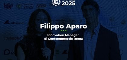 Filippo Aparo, Innovation Manager di Confcommercio Roma, ai Money Awards 2025