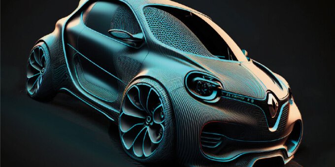 Renault Twingo: una nuova showcar frutto dell'intelligenza artificiale e umana