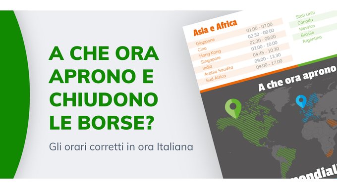 Borse: gli orari di apertura e chiusura dei mercati del mondo