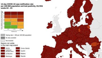 Zona rossa in Italia e in Europa, è record: la mappa aggiornata