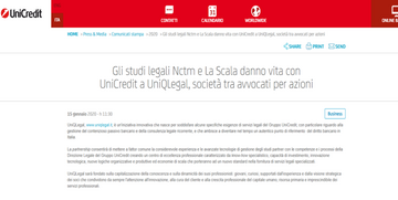 Unicredit lancia il suo studio legale: nasce UniQLegal