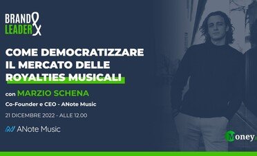 Come democratizzare il mercato delle royalties musicali, con Marzio Schena (ANote Music)