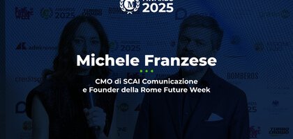 Michele Franzese, CMO di Scai Comunicazione e Founder della Rome Future Week, ai Money Awards 2025
