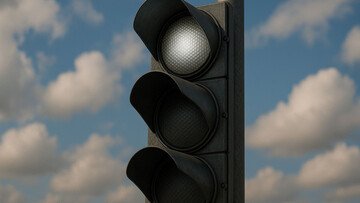 Semaforo con luce bianca in Italia? Ecco cosa c'è di vero