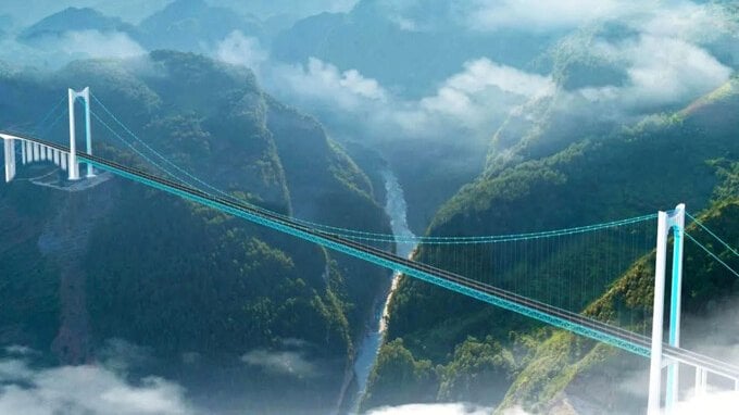 Gli ingegneri cinesi stabiliscono un nuovo record di altezza, ecco il ponte più alto al mondo