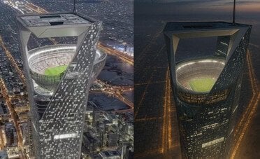 Uno stadio mai visto prima. Sarà sopra un grattacielo a 330 metri di altezza