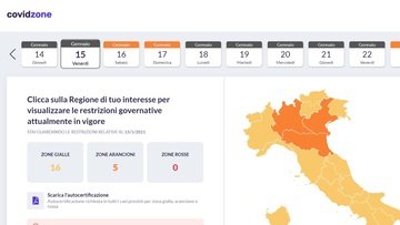Covidzone: l'app per sapere colori e restrizioni delle Regioni in Italia