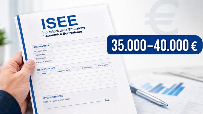 Isee tra 35.000 e 40.000 euro, ecco cosa spetta alle famiglie
