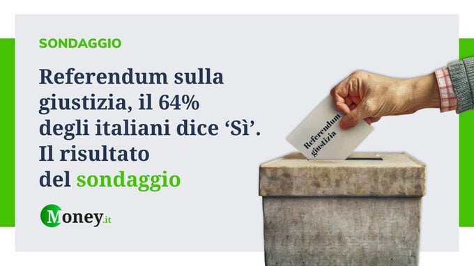 Referendum sulla giustizia, il 64% degli italiani dice ‘Sì'. Il sondaggio di Money.it