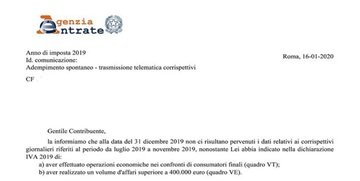 Scontrino elettronico, ondata di lettere delle Entrate in arrivo: destinatari e perché