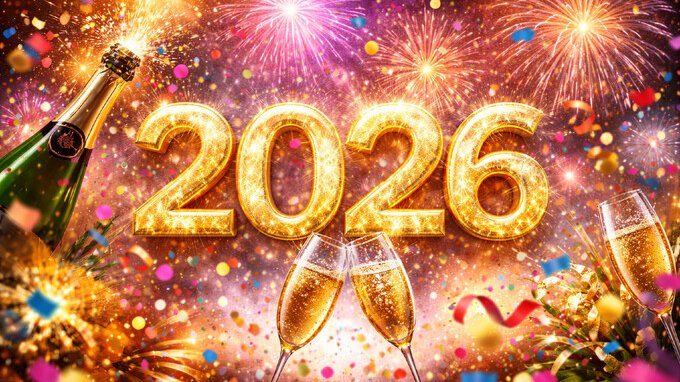 Immagini per gli auguri di buon anno per il Capodanno 2026