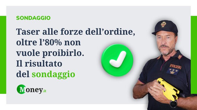 Taser alle forze dell'ordine, oltre l'80% non vuole proibirlo