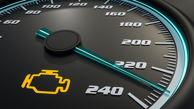 Si può continuare a guidare se la spia del motore è accesa?
