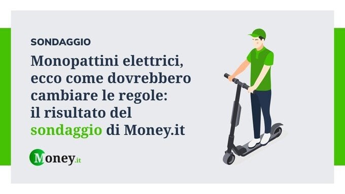 Monopattini elettrici solo su ciclabili con obbligo di casco e targa: i risultati del sondaggio