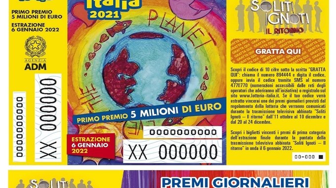 Lotteria Italia 2021: premi, estrazione e dove comprare i biglietti