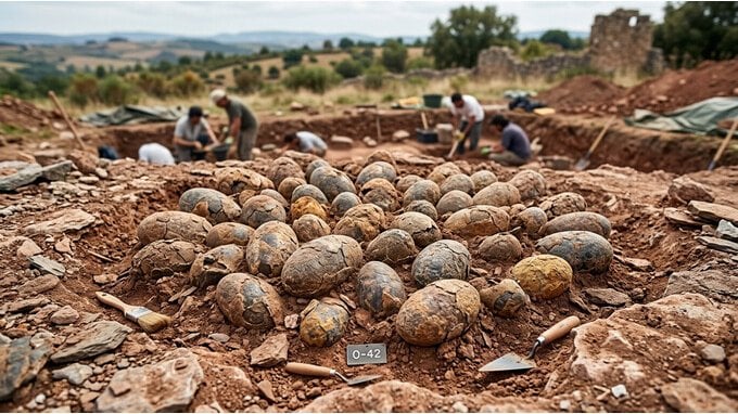 Scoperto un tesoro in Francia. 100 uova di dinosauro che valgono oltre €2.000.000