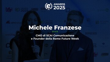 Michele Franzese, CMO di Scai Comunicazione e Founder della Rome Future Week, ai Money Awards 2025