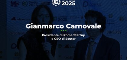 Gianmarco Carnovale, Presidente di Roma Startup e CEO di Scuter, ai Money Awards 2025