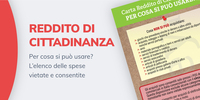 Reddito di cittadinanza: elenco spese vietate e consentite