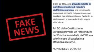 Referendum per uscire dall'Ue con bassa affluenza alle europee: attenzione alla fake news