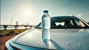 Sapete il significato di una bottiglia sul tetto di un'auto parcheggiata?