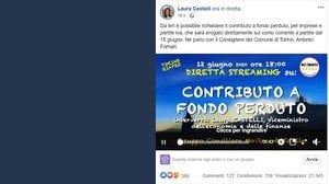 Contributi a fondo perduto: gaffe social del viceministro Castelli