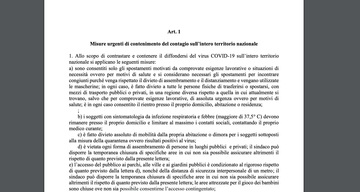 Nuovo DPCM 26 aprile: testo del decreto, novità, cosa prevede
