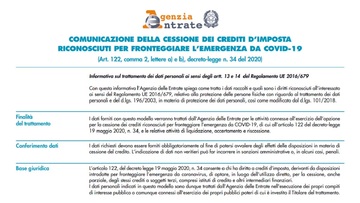 Cessione bonus affitto partite IVA, nuovo modulo e istruzioni dall'Agenzia delle Entrate