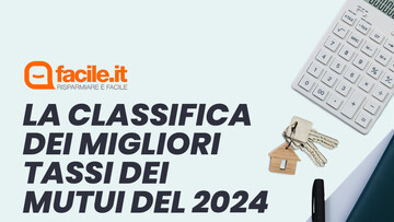 La classifica dei migliori tassi dei mutui del 2024