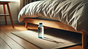 Perché dovresti far rotolare una bottiglia d'acqua sotto il letto quando arrivi in hotel