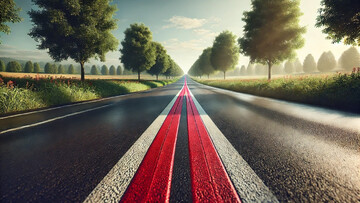 Strisce rosse su alcune strade, ecco cosa significa il nuovo segnale