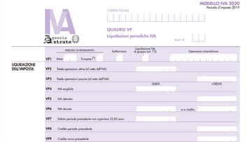 Modello IVA 2020, novità: le LIPE nel quadro VP 